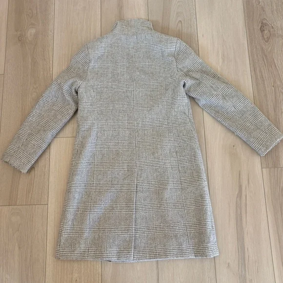 SAM EDELMAN Women's Windowpane Plaid Coat Size Small in Feminine Plaid - Picture 5 of 6